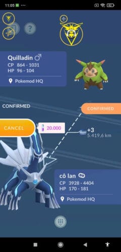 Pokémon Go Dialga Level 50, Level 40 - Unlock 3 Moveset - Trade 20k stardust - Trade 1 Million stardust (Read Describe) photo review