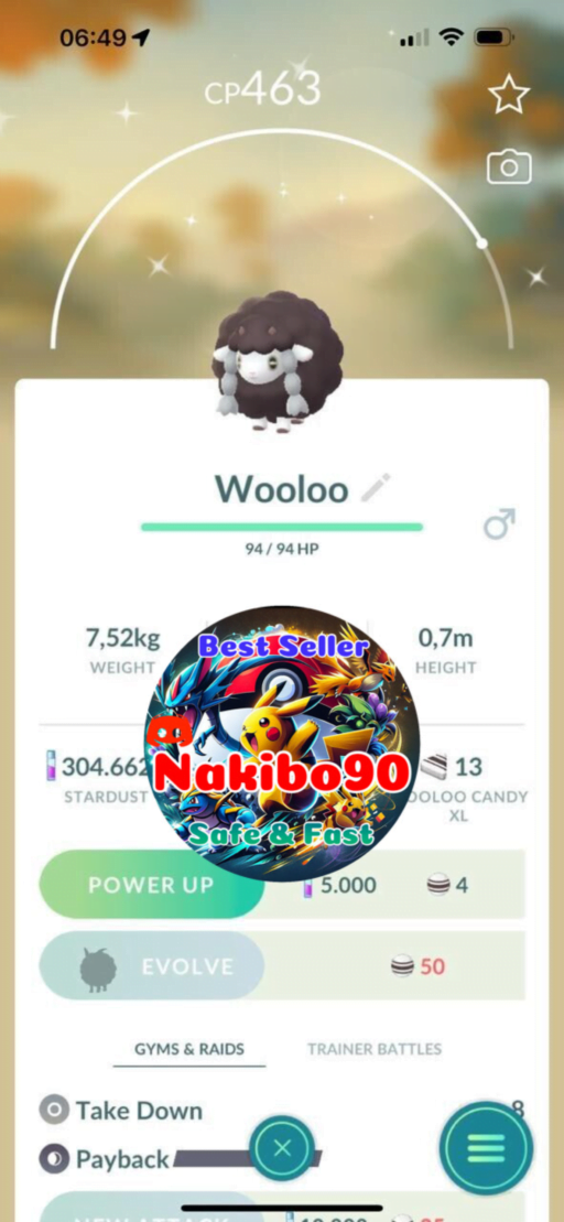 Pokémon Go Shiny Wooloo