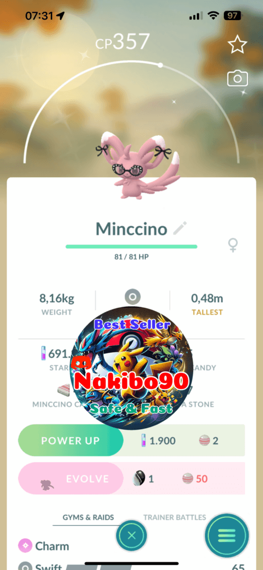 Pokémon Go Shiny Fashionable Minccino