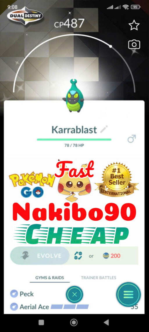 Pokémon Go Shiny Karrablast special background Dual Destiny