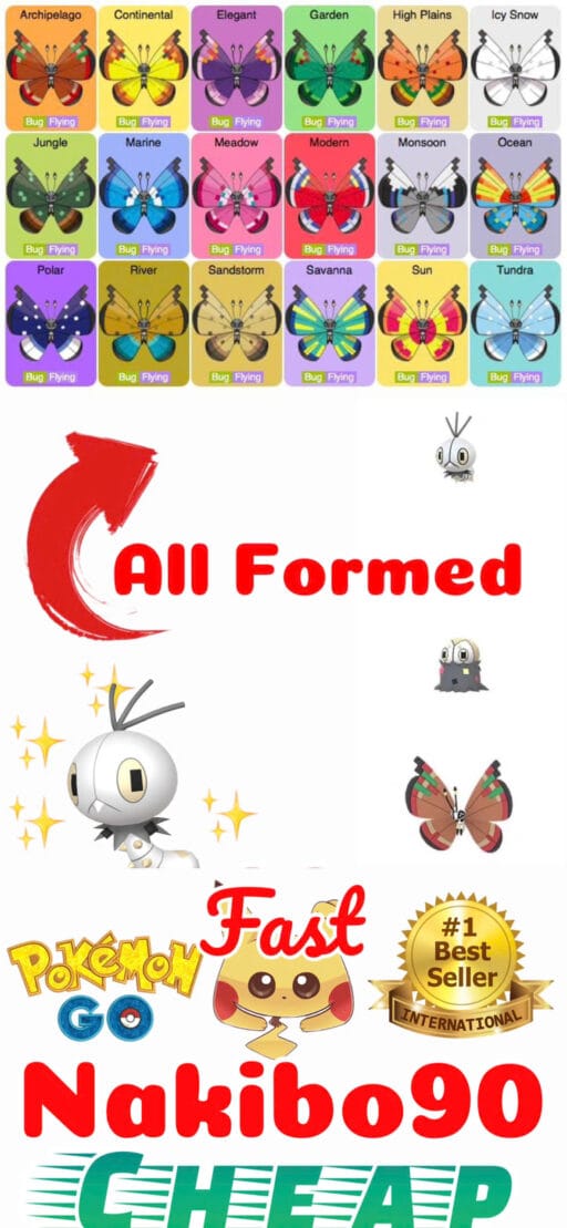 Pokémon Go Shiny Scatterbug All Formed