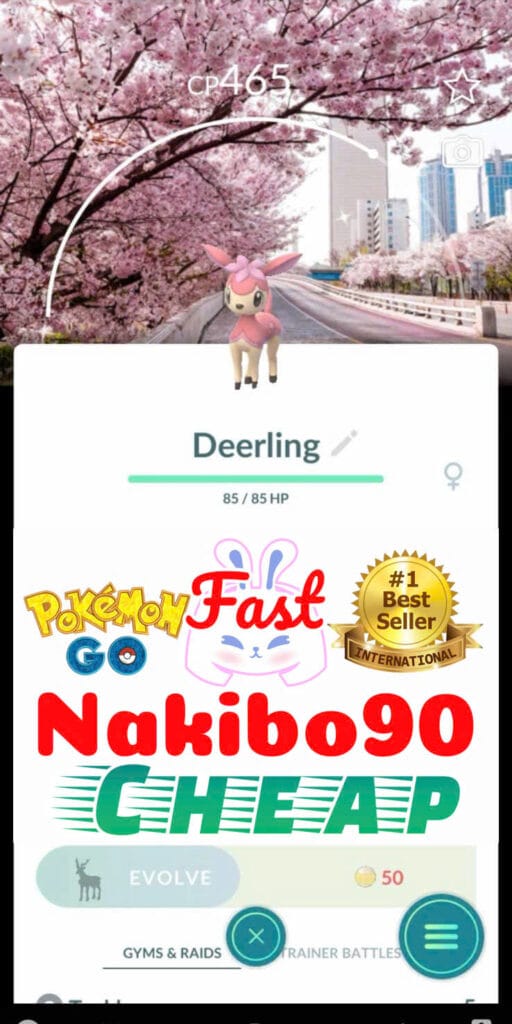 Pokémon Go Shiny Deerling Special Background Spring Blossom Festival
